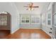 Sun-filled room with hardwood floors, an airy feel, and windows offering scenic views at 3707 Vineyards Lake Nw Cir # 22, Kennesaw, GA 30144