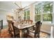 Elegant dining room featuring natural lighting and a stylish chandelier at 1598 Aldworth Se Pl, Marietta, GA 30339