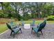 Backyard fire pit with chairs nestled on a gravel bed creating an inviting outdoor space at 1895 Flat Shoals Se Rd, Atlanta, GA 30316