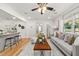 Cozy living room with hardwood floors, natural light, and stylish furnishings at 1895 Flat Shoals Se Rd, Atlanta, GA 30316