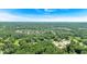 Distant aerial view of neighborhood with houses and businesses at 8587 Cumming Se Hwy, Canton, GA 30115