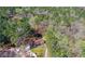 Aerial view of a home surrounded by lush trees with a well-manicured front lawn and curved driveway at 9491 Hidden Branch Dr, Jonesboro, GA 30236