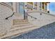 Detailed brickwork on the entry stairs leading to the stylish brick building at 140 Rolison Way, Fayetteville, GA 30214