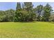 Expansive front yard featuring lush green grass and mature trees, offering a serene and private setting at 6380 Concord Rd, Cumming, GA 30028