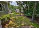 Manicured backyard with lush greenery and mature trees offering shade and privacy at 755 Creek Wind Ct, Johns Creek, GA 30097