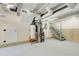 Clean basement featuring a new water heater at 104 Southfork Dr, Woodstock, GA 30189