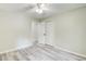 Bedroom featuring a ceiling fan and closet at 104 Southfork Dr, Woodstock, GA 30189
