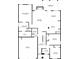First floor layout features a large living room, kitchen, primary bedroom, and two additional bedrooms at 2436 Loughridge Dr, Buford, GA 30519
