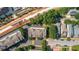Aerial view of the community, showcasing the townhomes and surrounding green spaces at 655 Mead Se St # 3, Atlanta, GA 30312