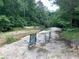 Scenic creek view with a sandy bank, seating, and peaceful ambiance at 7680 Banks Mill Road Rd, Douglasville, GA 30135