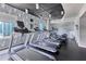 Bright gym with treadmills, ellipticals, and a view of the city at 860 Peachtree St # 1103, Atlanta, GA 30308