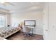 This bedroom features lots of natural light, hardwood floors and a desk or vanity area at 3275 Lenox Ne Rd # 413, Atlanta, GA 30324
