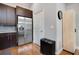 This kitchen features stainless steel appliances, dark brown cabinets, and plenty of storage space at 1903 Anjaco Rd # 5, Atlanta, GA 30309