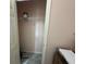 Empty, pink closet with a wire shelf and gray carpet at 345 Annslee Circle Cir, Loganville, GA 30052