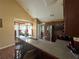 Kitchen with stainless steel appliances, granite countertops, breakfast bar, and view of breakfast nook at 345 Annslee Circle Cir, Loganville, GA 30052