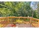 Wooden deck overlooking natural landscape is perfect for outdoor relaxation at 80 Jacob Trl, Rockmart, GA 30153