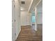 Entryway with wood-look floors leading to a bright living area at 1081 Hardin Street Sw St, Conyers, GA 30012