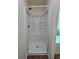 Clean shower stall with built in shelves and neutral color scheme at 1081 Hardin Street Sw St, Conyers, GA 30012