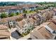 Aerial view of tightly packed townhome community at 506 Broadview Ne Pl, Atlanta, GA 30324