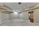 Unfinished room with modern lighting, ready to be customized with your desired style at 1723 Woodbow Path, Dacula, GA 30019