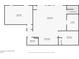 Basement floorplan showcasing bedroom, living room, kitchenette, and bathroom layout at 350 Lamplighter Se Ln, Marietta, GA 30067
