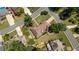 An aerial view showcases the property's generous lot size and mature landscaping in a desirable neighborhood at 4063 Penhurst Dr, Marietta, GA 30062