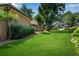 A lush green backyard offers plenty of space for outdoor activities and landscaping opportunities at 4063 Penhurst Dr, Marietta, GA 30062