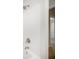 Closeup view of a tub and shower combination in a bathroom at 4601 Lindsey Dr, Powder Springs, GA 30127