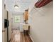 Laundry room featuring a sink, washer, dryer, and folding table at 401 Riverwalk, Mcdonough, GA 30252