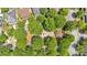 Aerial view of community park featuring playground, pergola, and green spaces at 3278 Shakerley Park, Douglasville, GA 30135
