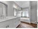 Stylish bathroom with double vanity, soaking tub, and separate shower at 3278 Shakerley Park, Douglasville, GA 30135