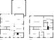 Detailed floor plans showcasing the layout of both the first and second floors at 3278 Shakerley Park, Douglasville, GA 30135