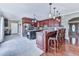 Spacious kitchen with granite countertops, stainless steel appliances, and a central island at 7560 Island Mill Rd, Acworth, GA 30102