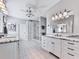 Bright main bathroom with dual vanities, granite countertops, and a walk-in shower at 7560 Island Mill Rd, Acworth, GA 30102
