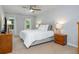 Bright bedroom with neutral walls, a ceiling fan, carpeted floors, and natural light from two windows at 3375 Rivendell Ct, Roswell, GA 30075