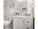 Elegant bathroom with marble vanity, modern fixtures, and a bright, clean aesthetic at 5086 N Woodbridge Trl, Stone Mountain, GA 30088
