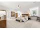 Spacious bedroom features a sitting area, and neutral decor at 1772 Ridgewood Ne Dr, Atlanta, GA 30307