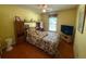 Bedroom featuring carpeted floors and a ceiling fan at 3545 Manchester Dr, Lawrenceville, GA 30044