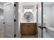 Bathroom featuring a wood vanity and modern finishes at 528 Pumpkinvine Rd, Acworth, GA 30101