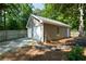 Exterior view of garage with two garage doors at 528 Pumpkinvine Rd, Acworth, GA 30101