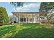 Spacious backyard featuring a well-maintained lawn and covered patio for outdoor relaxation at 6755 Waveland Dr, Cumming, GA 30040