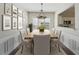 Formal dining room with modern chandelier and stylish decor at 6755 Waveland Dr, Cumming, GA 30040
