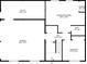 Basement layout showing a spacious recreation room, a bedroom, and a utility area with storage space at 70 Maplewood Ln, Acworth, GA 30101