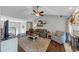 Bright living room with fireplace, vaulted ceilings, and hardwood floors at 70 Maplewood Ln, Acworth, GA 30101