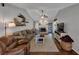 Spacious living room with vaulted ceiling, fireplace, and lots of natural light at 70 Maplewood Ln, Acworth, GA 30101