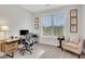 Office space includes large window, desk, and a comfy chair at 174 Vandiver Ct, Acworth, GA 30101
