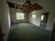 Bedroom with large windows and green carpet needing updates at 2890 Bianca Ct, Decatur, GA 30034