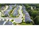 Overhead shot of a new home community with neatly arranged houses at 4554 Grenadine Cir, Acworth, GA 30101