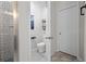 Cozy bathroom featuring decorative tile shower and tiled floors at 4554 Grenadine Cir, Acworth, GA 30101
