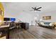 Spacious bonus room with wood floors offers versatile living and entertainment options at 4554 Grenadine Cir, Acworth, GA 30101